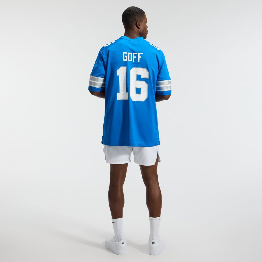 Jared Goff Detroit Lions Nike White Game Jersey