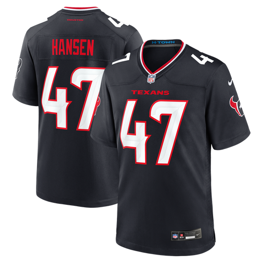 Louis Hansen Houston Texans Nike Navy Team Game Jersey