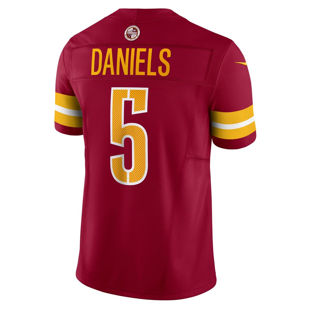 Washington Commanders Jayden Daniels Nike White Vapor F.U.S.E. Limited Super Bowl Era Jersey