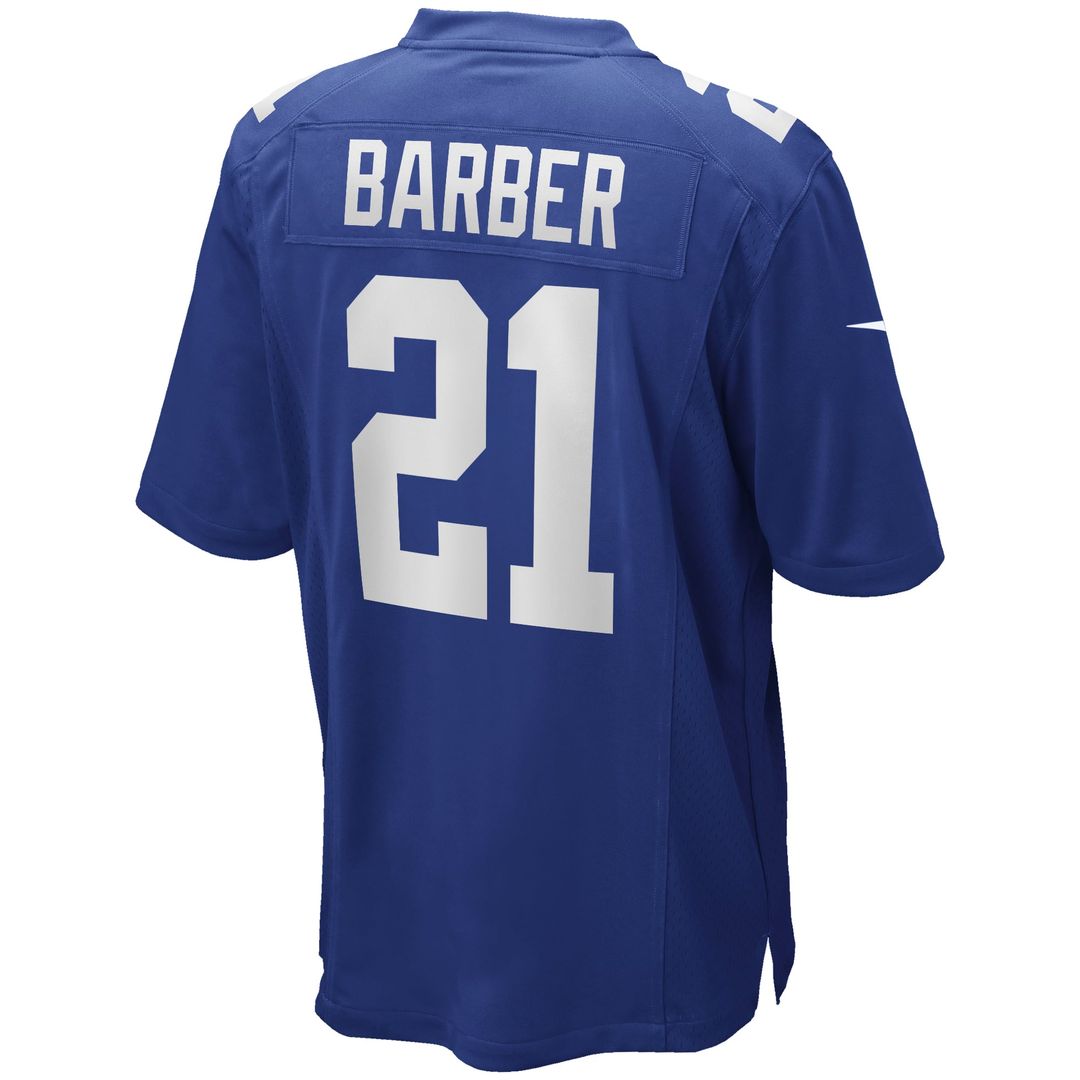 Tiki Barber New York Giants Nike Royal Game Retired Player Jersey