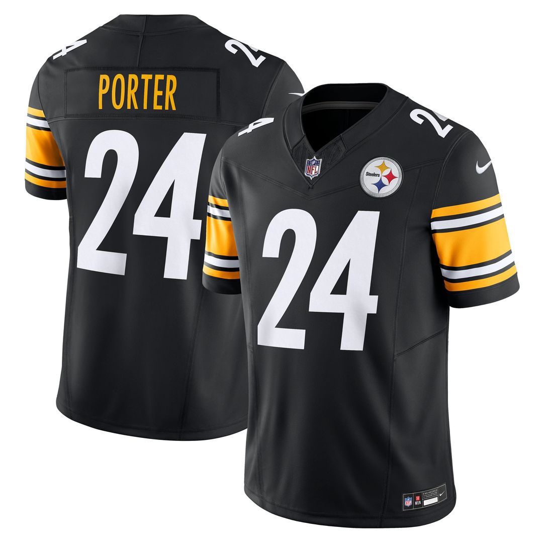 Joey Porter Jr. Pittsburgh Steelers Nike Gold Alternate 1933 Throwback Vapor F.U.S.E. Limited Jersey