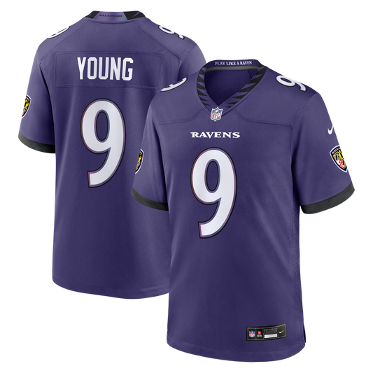 Zion Young Baltimore Ravens Nike Purple Team Game Jersey