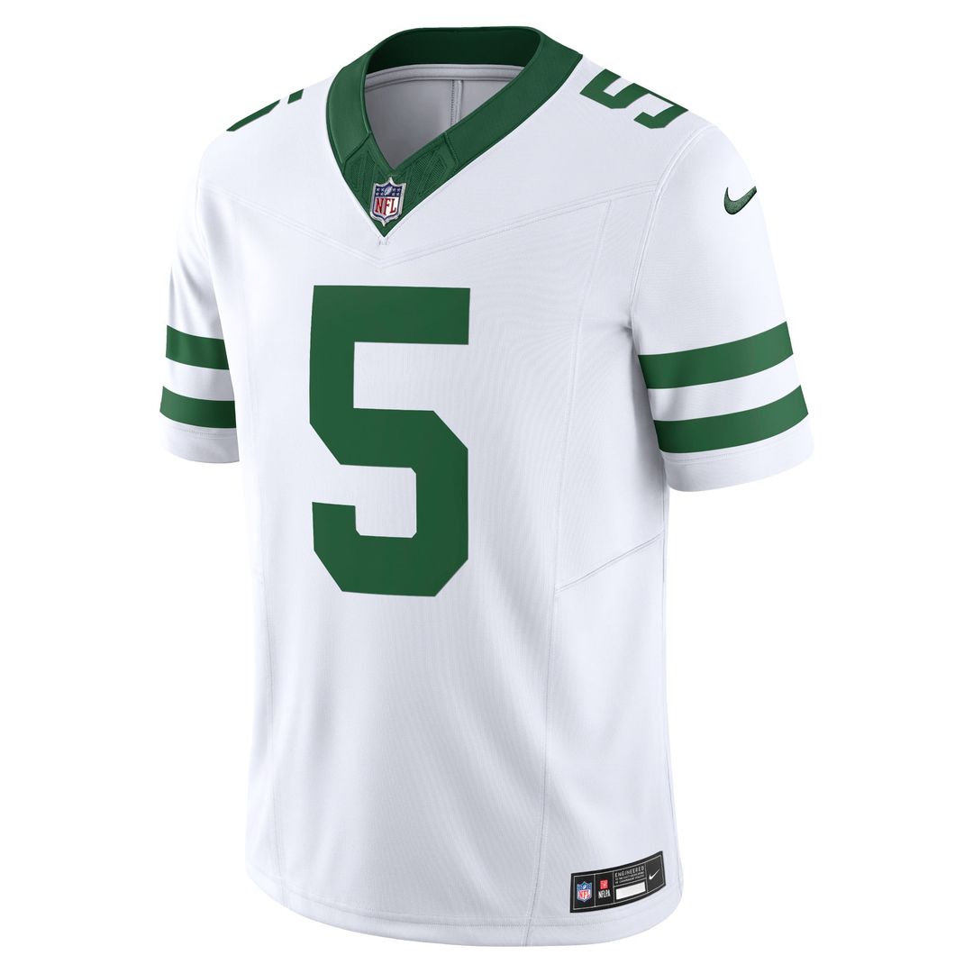 Garrett Wilson New York Jets Nike Legacy Green Vapor F.U.S.E. Limited Jersey