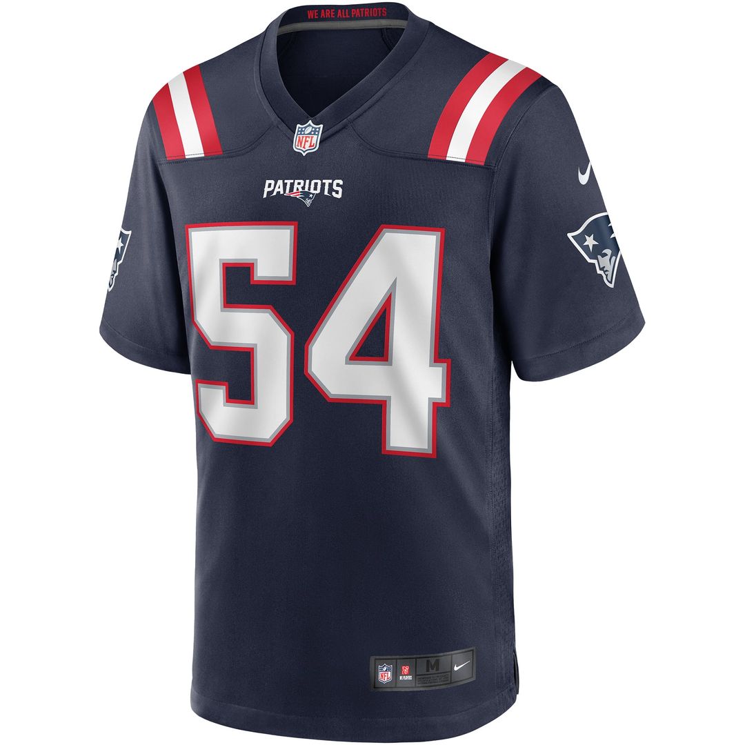 Tedy Bruschi New England Patriots Nike Navy Game Retired Player Jersey