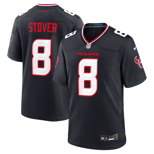 Cade Stover Houston Texans Nike Navy Team Game Jersey