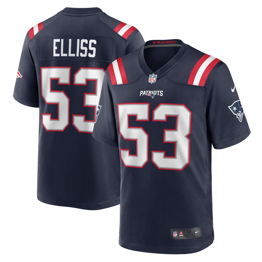 Christian Elliss New England Patriots Nike Navy Game Jersey