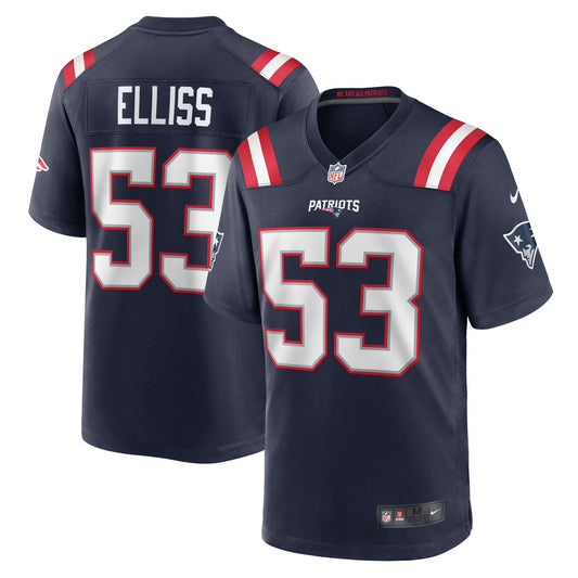 Christian Elliss New England Patriots Nike Navy Game Jersey
