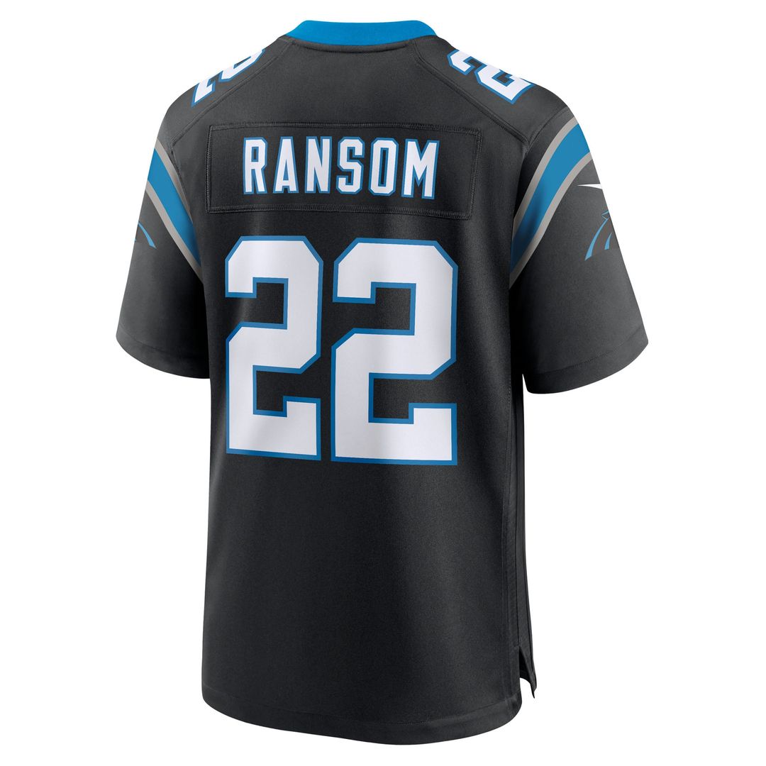 Lathan Ransom Carolina Panthers Nike Black Team Game Jersey