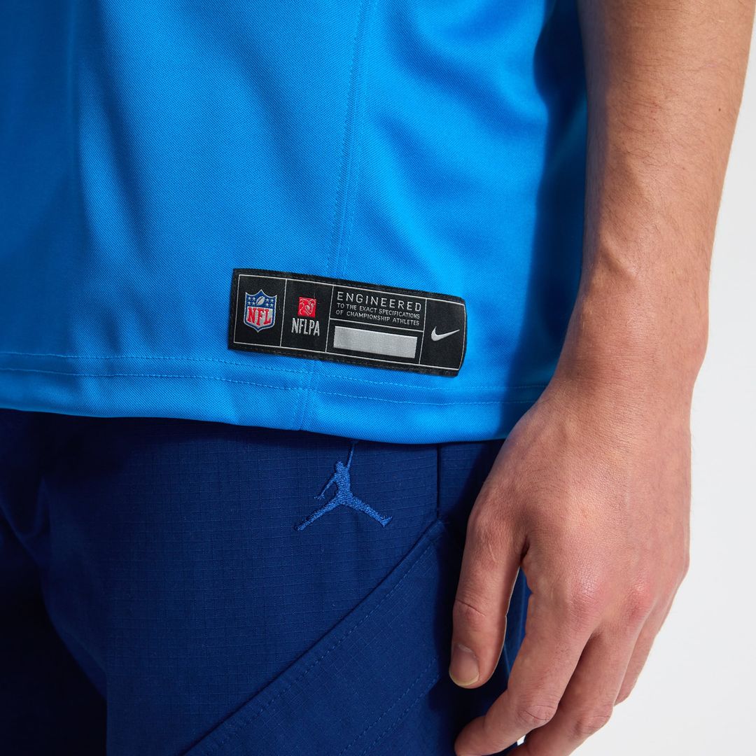 Amon-Ra St. Brown Detroit Lions Nike Blue Team Vapor F.U.S.E. Stitched Limited Jersey