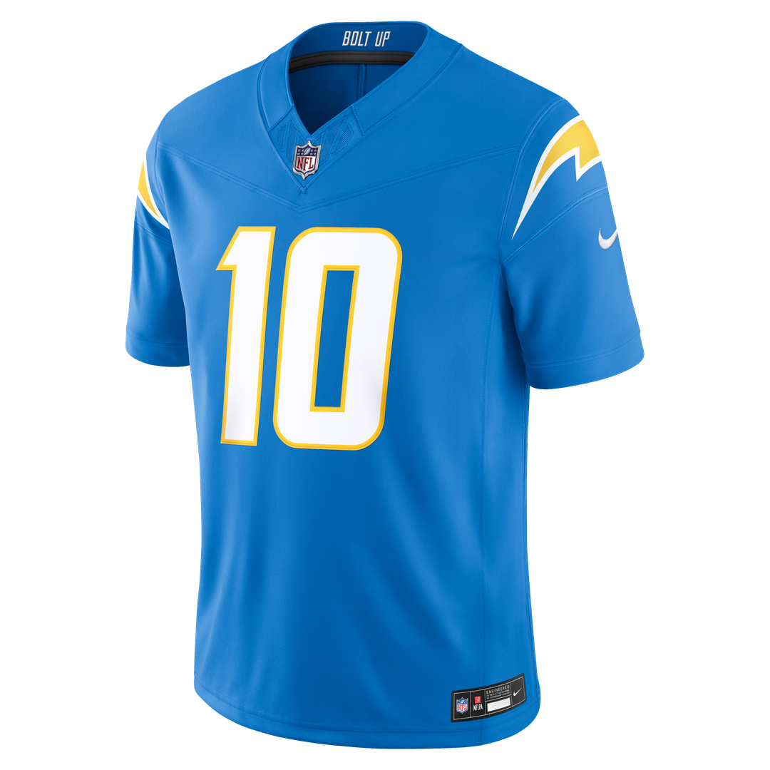Justin Herbert Los Angeles Chargers Nike Navy Alternate Super Chargers Vapor F.U.S.E. Stitched Limited Jersey