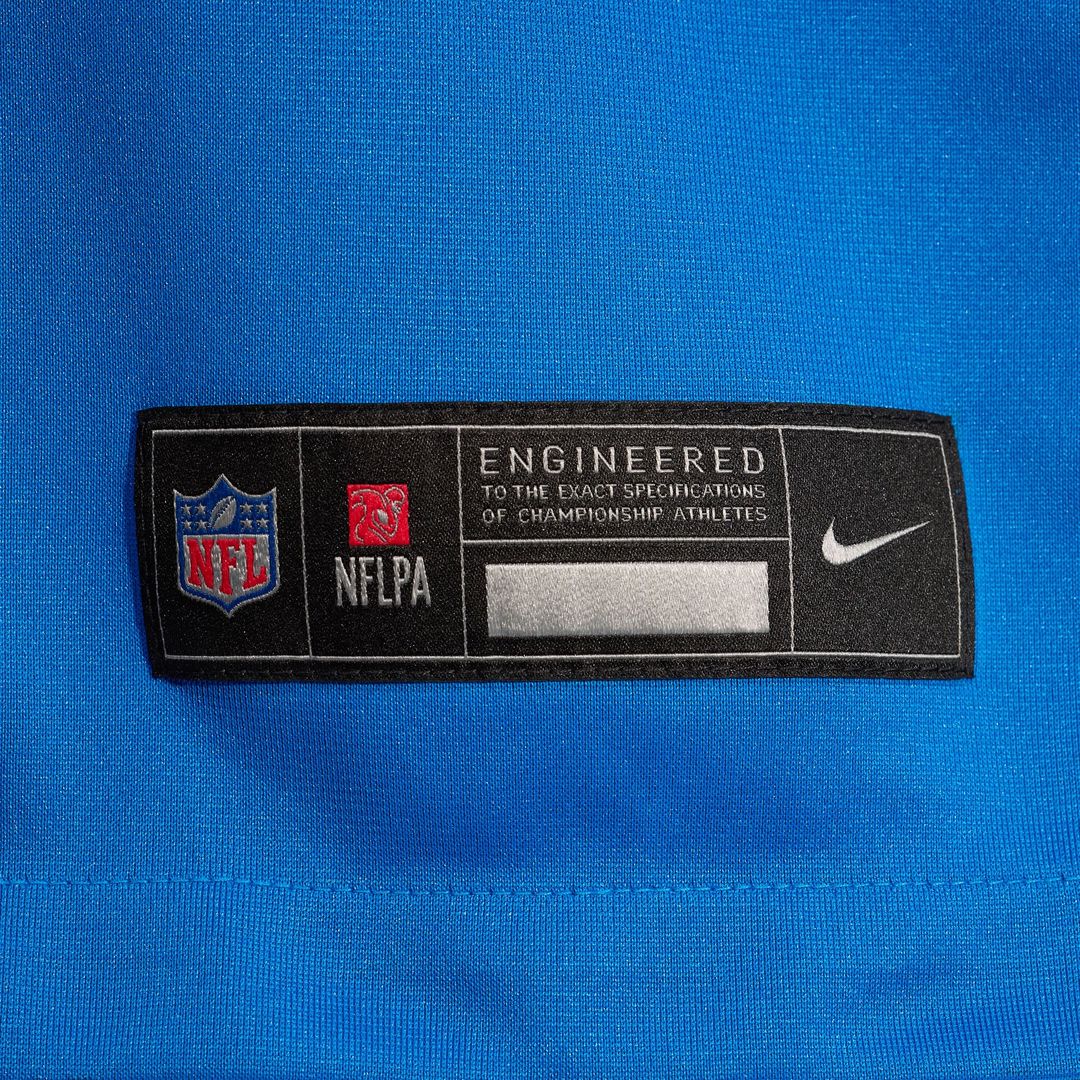Mekhi Wingo Detroit Lions Nike Blue Team Game Jersey