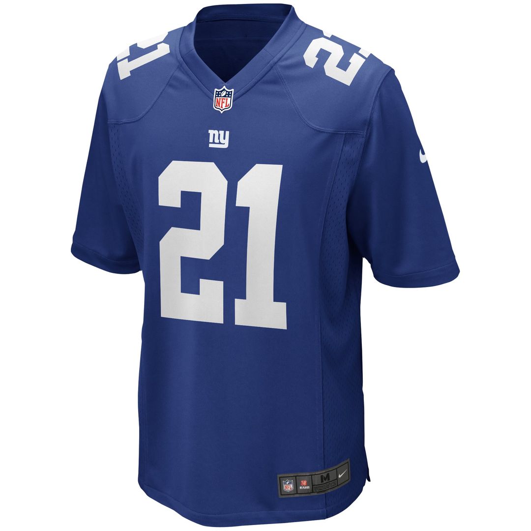 Tiki Barber New York Giants Nike Royal Game Retired Player Jersey