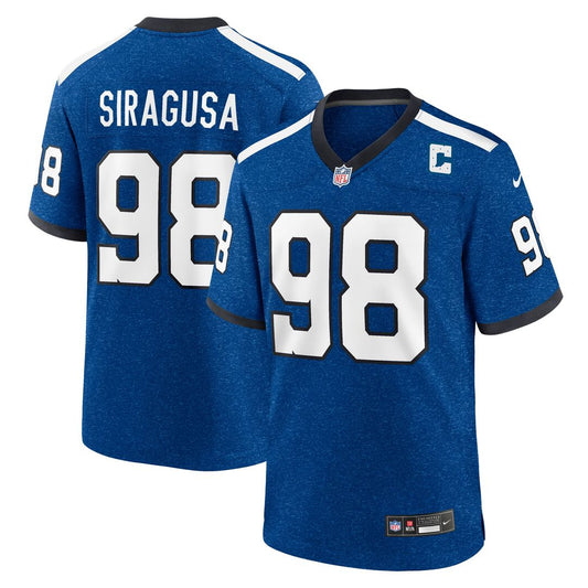 Tony Siragusa Indianapolis Colts Nike Blue Retired Player Alternate Game Jersey