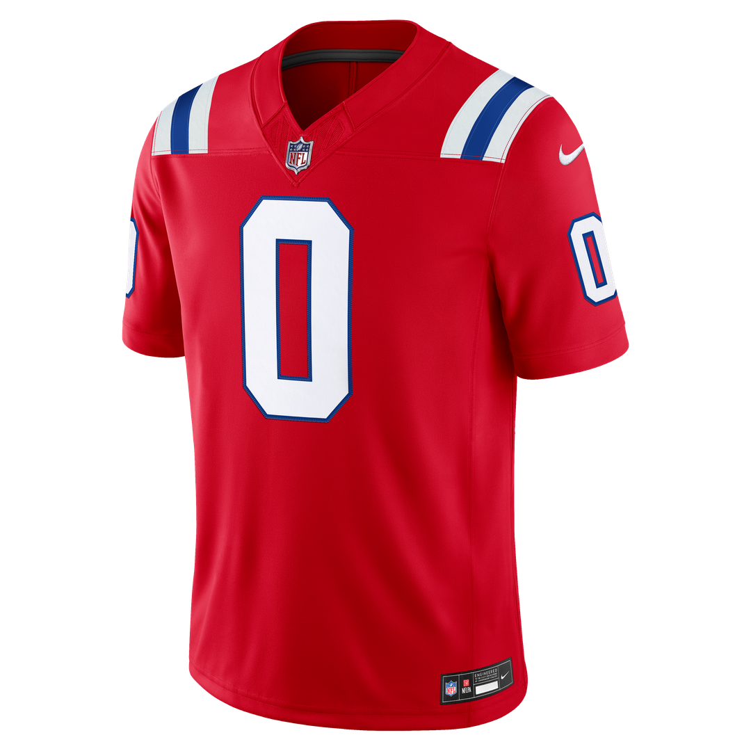 Christian Gonzalez New England Patriots Nike White Vapor F.U.S.E. Stitched Limited Jersey