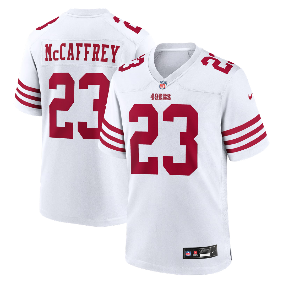 Christian McCaffrey San Francisco 49ers Nike Scarlet Game Player Jersey