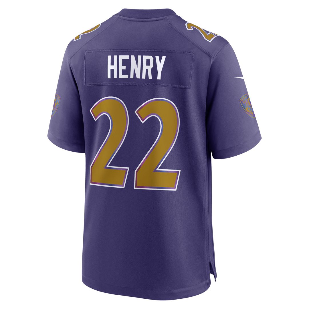 Derrick Henry Baltimore Ravens Nike Black Alternate Game Jersey