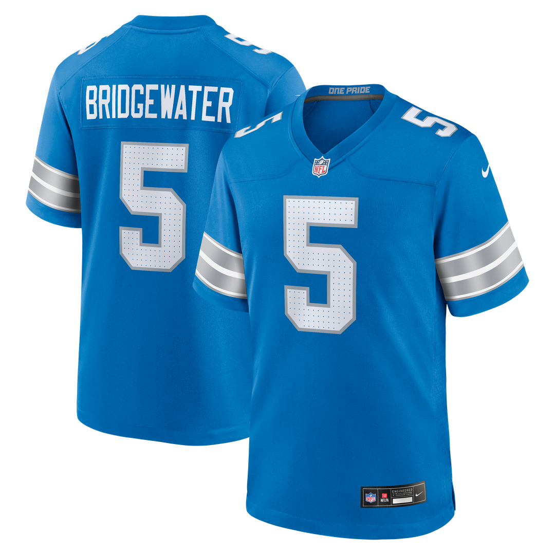Teddy Bridgewater Detroit Lions Nike Blue Team Game Jersey