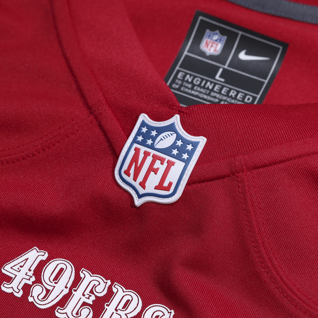 Mac Jones San Francisco 49ers Nike Scarlet Team Game Jersey