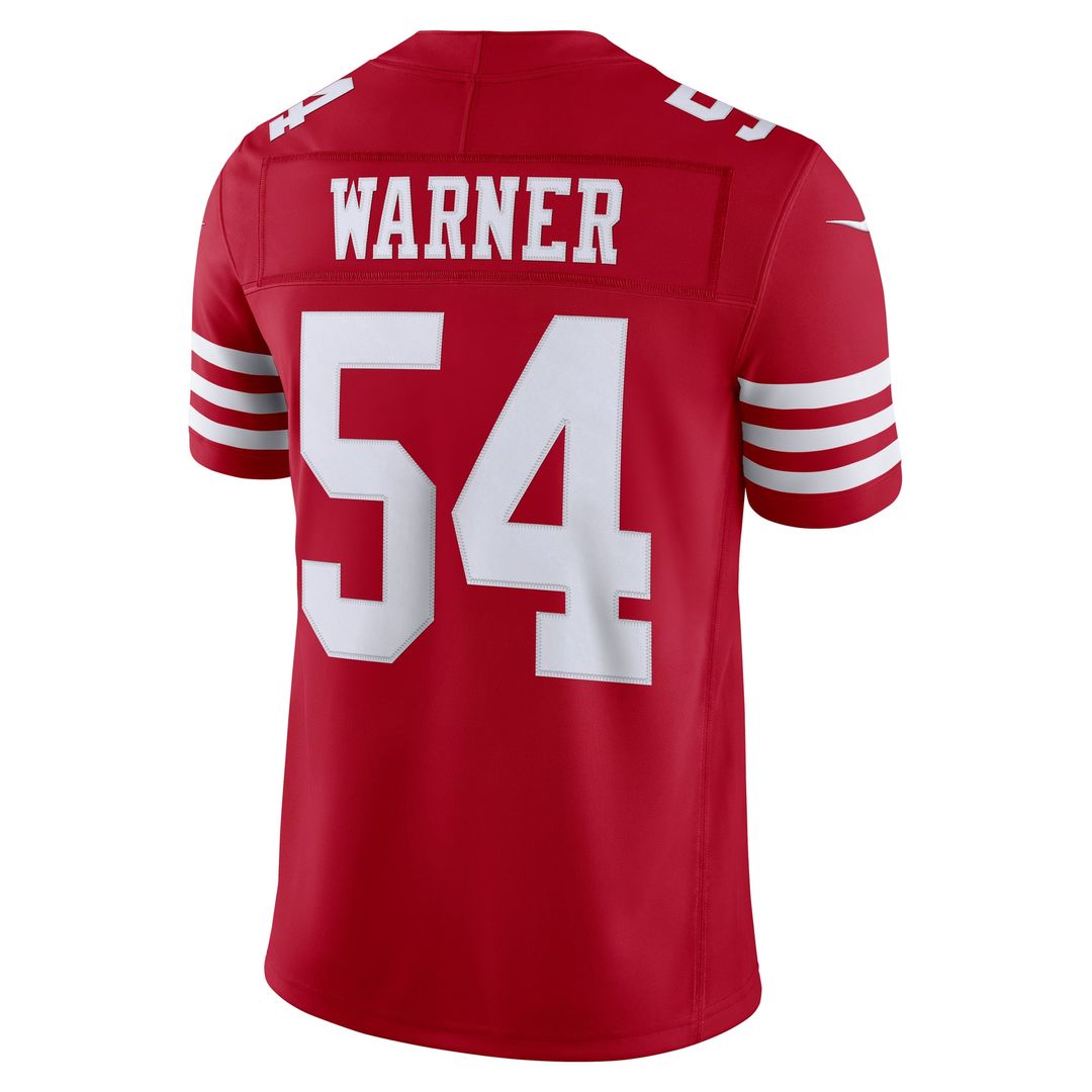 Fred Warner San Francisco 49ers Nike White Alternate Vapor F.U.S.E. Stitched Limited Jersey