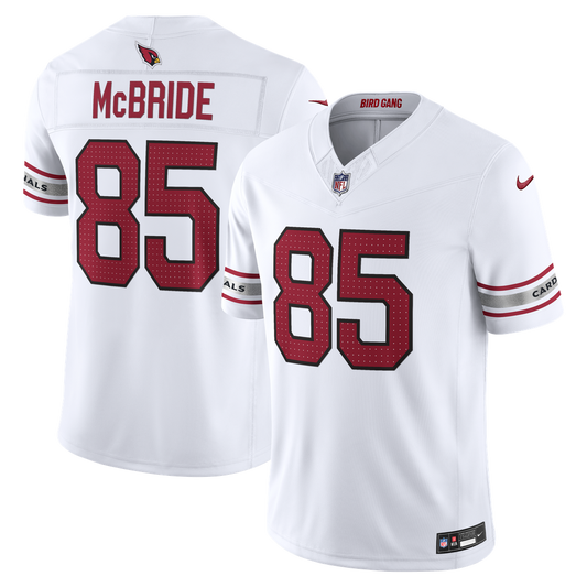 Trey McBride Arizona Cardinals Nike White Vapor F.U.S.E. Stitched Limited Jersey