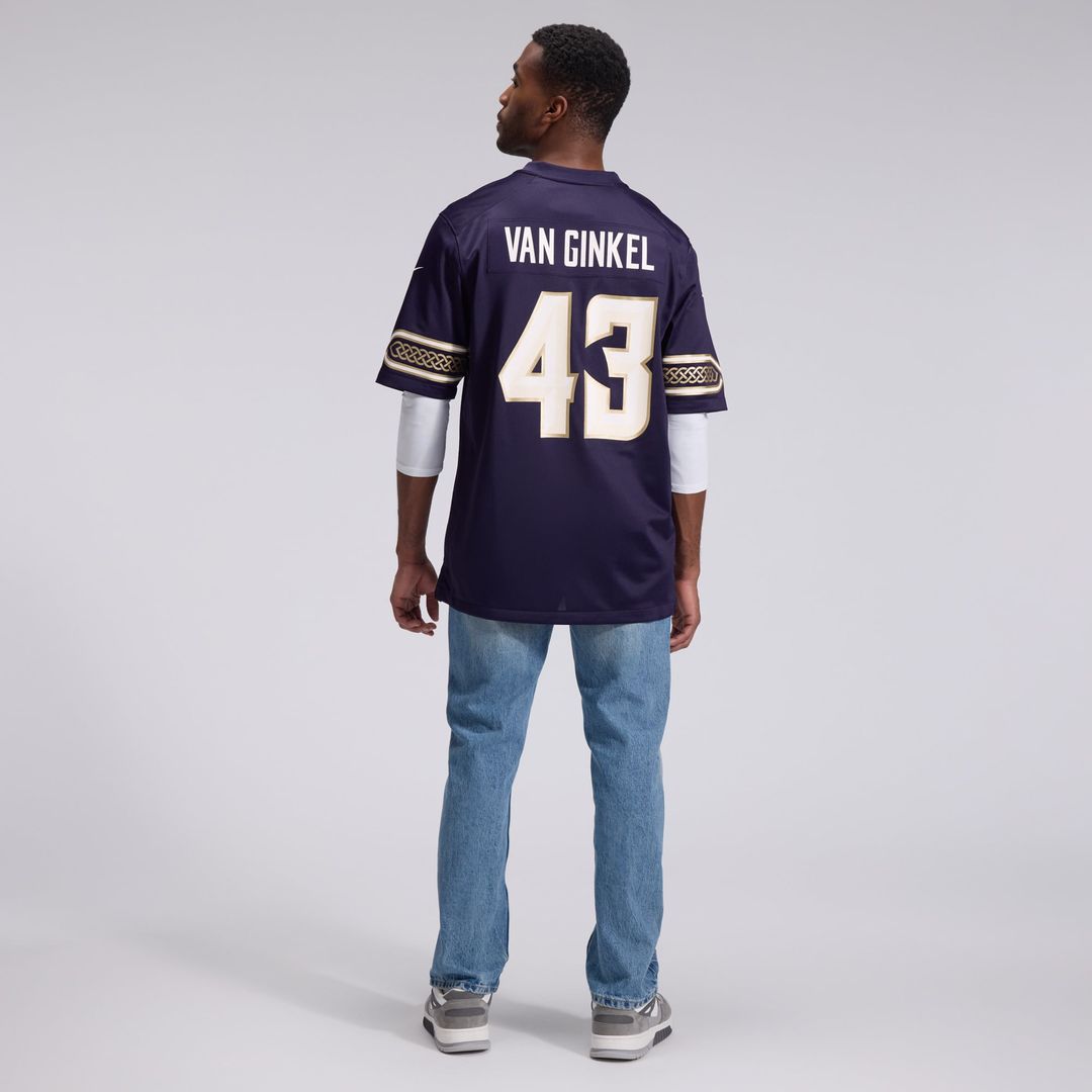 Andrew Van Ginkel Minnesota Vikings Nike Purple 2026 Rivalries Collection Game Jersey