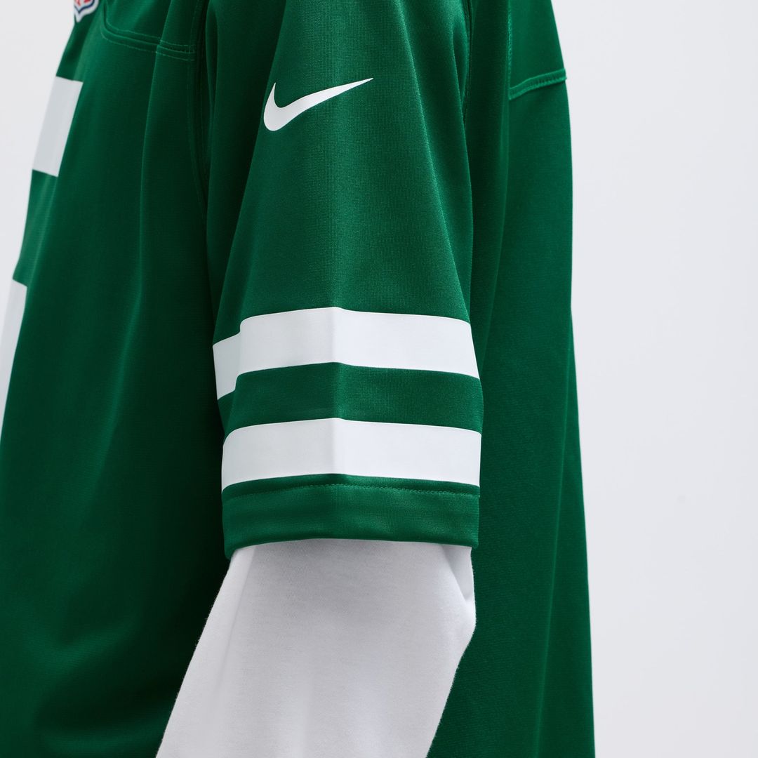 Garrett Wilson New York Jets Nike Legacy Green Game Jersey