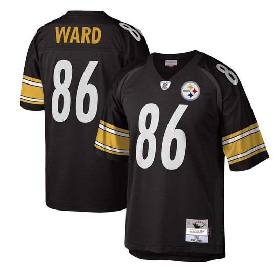 Hines Ward Pittsburgh Steelers Mitchell & Ness Black Legacy Replica Jersey