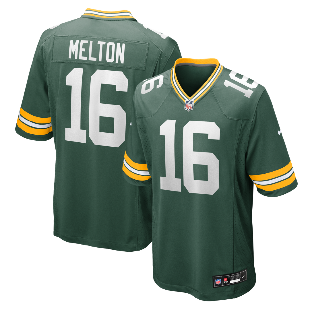 Bo Melton Green Bay Packers Nike Green Team Game Jersey