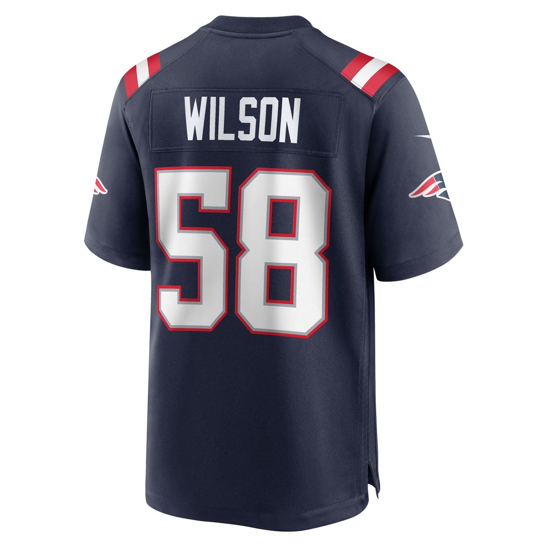Jared Wilson New England Patriots Nike Navy Team Game Jersey