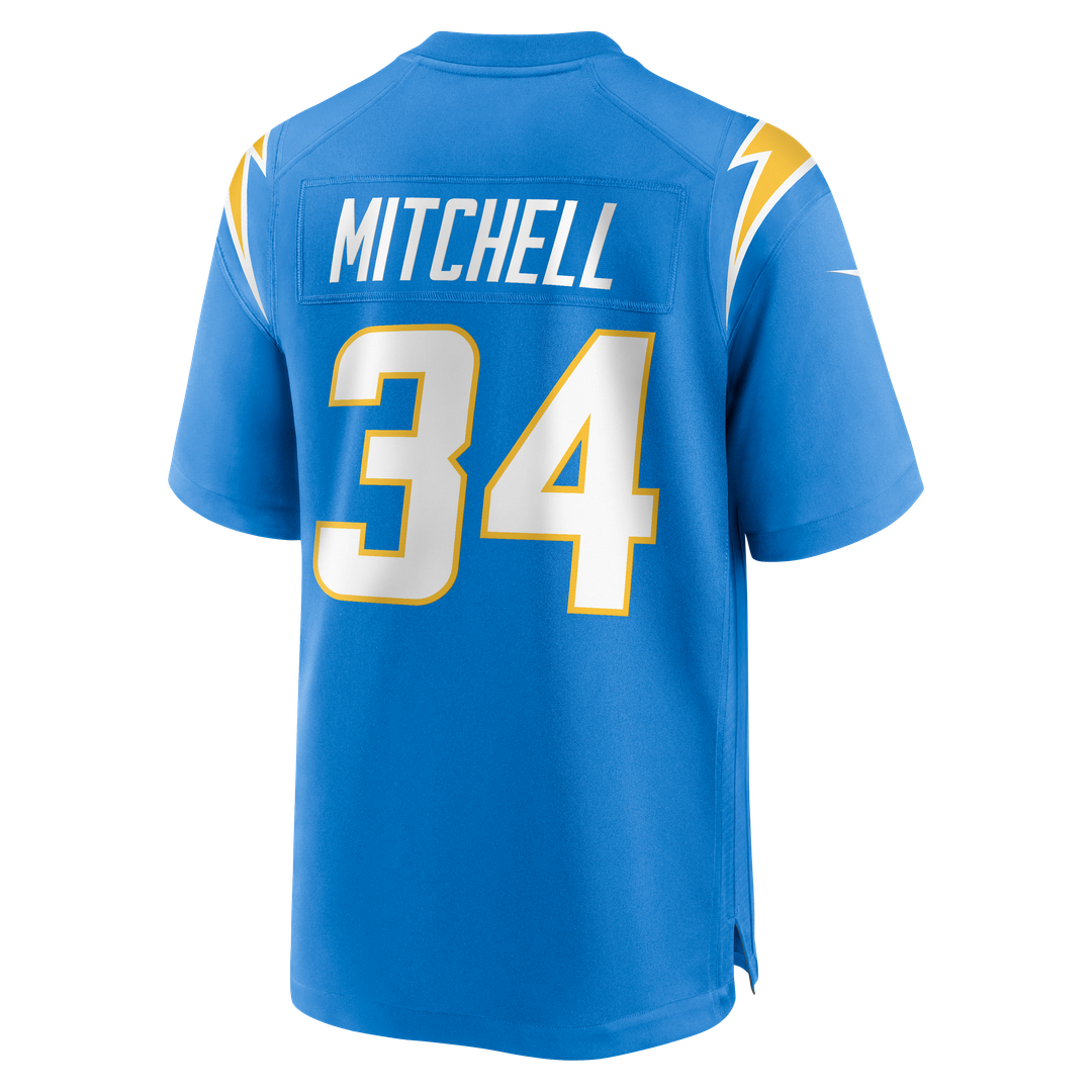 Keaton Mitchell Los Angeles Chargers Nike Powder Blue Team Game Jersey