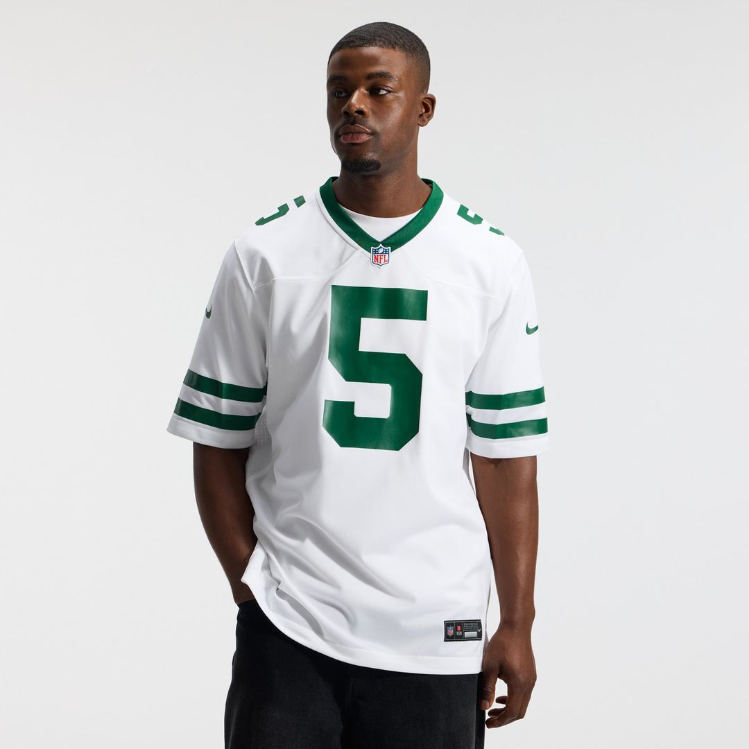 Garrett Wilson New York Jets Nike Legacy White Game Jersey