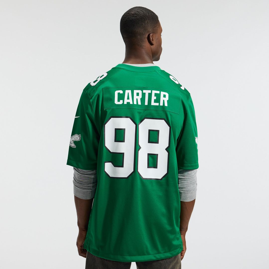 Jalen Carter Philadelphia Eagles Nike Midnight Green Team Game Jersey