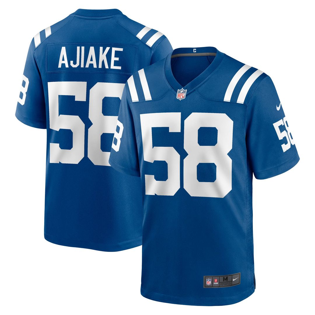 Austin Ajiake Indianapolis Colts Nike Royal Game Jersey