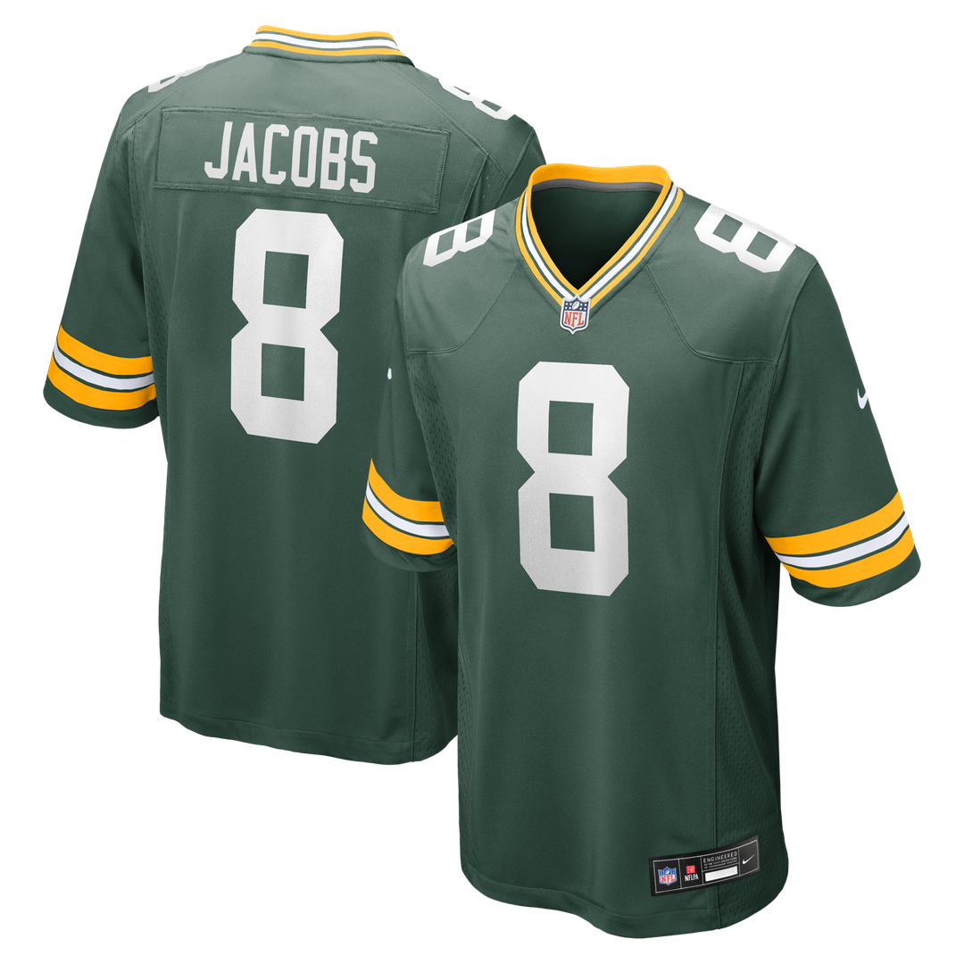 Josh Jacobs Green Bay Packers Nike Green Team Game Jersey