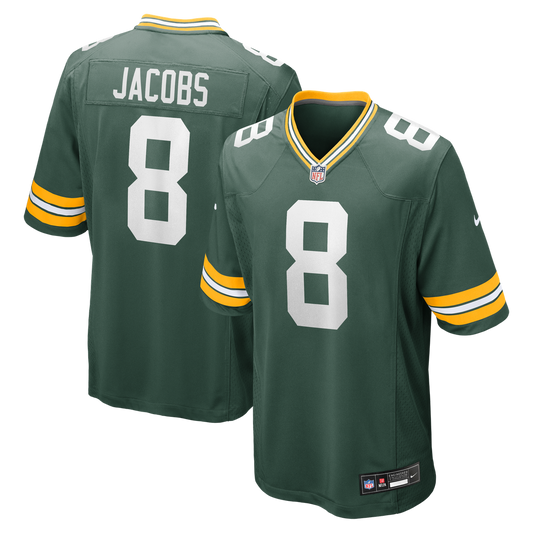 Josh Jacobs Green Bay Packers Nike Green Team Game Jersey