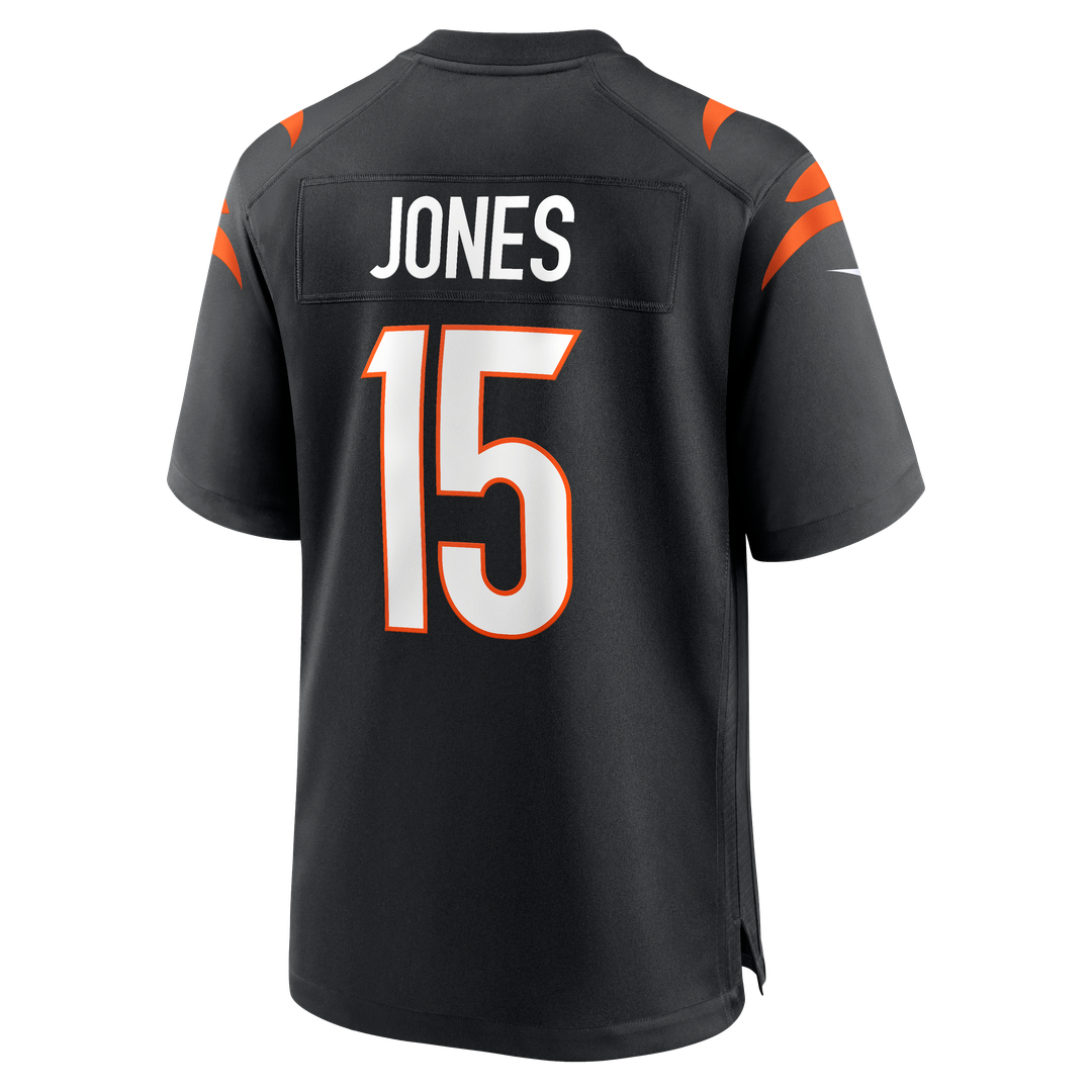 Charlie Jones Cincinnati Bengals Nike Black Team Game Jersey