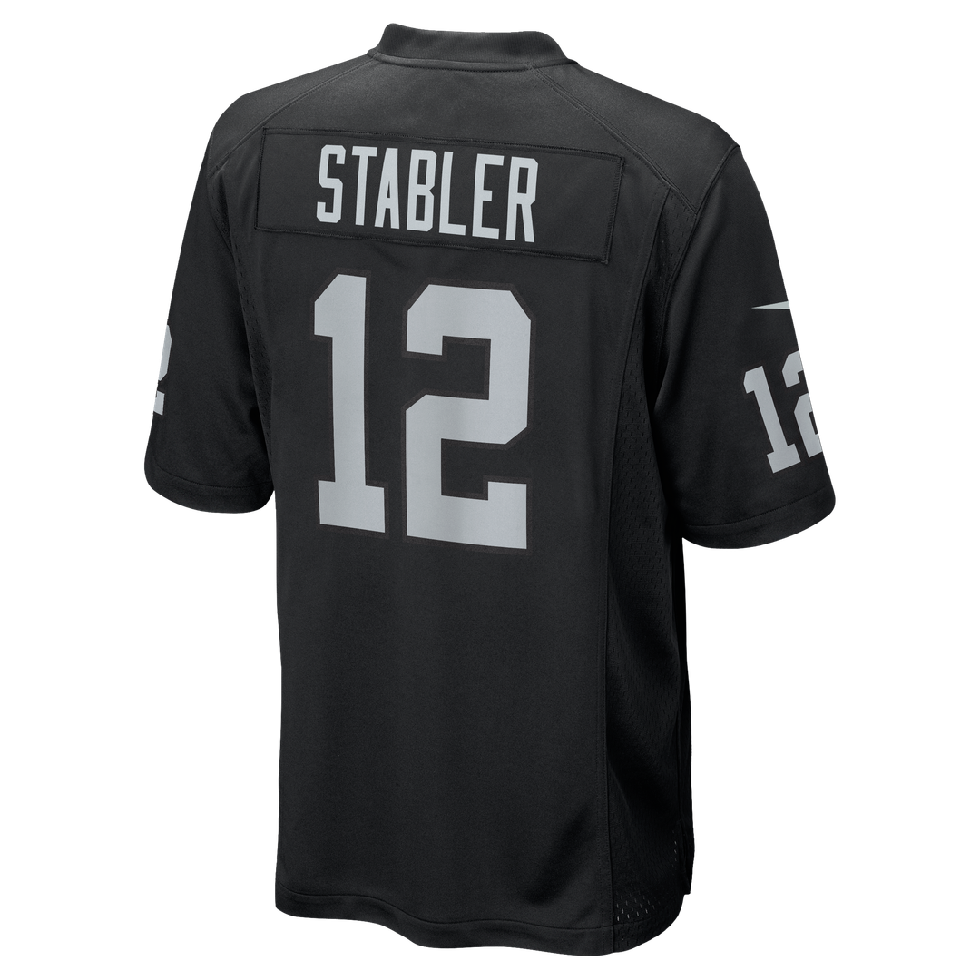Ken Stabler Las Vegas Raiders Nike Black Game Retired Player Jersey
