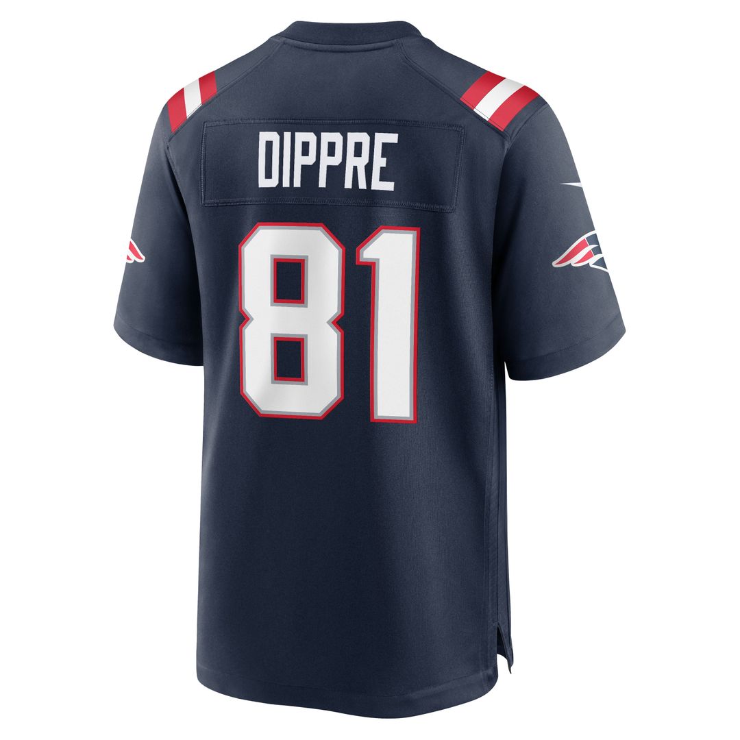 CJ Dippre New England Patriots Nike Navy Team Game Jersey