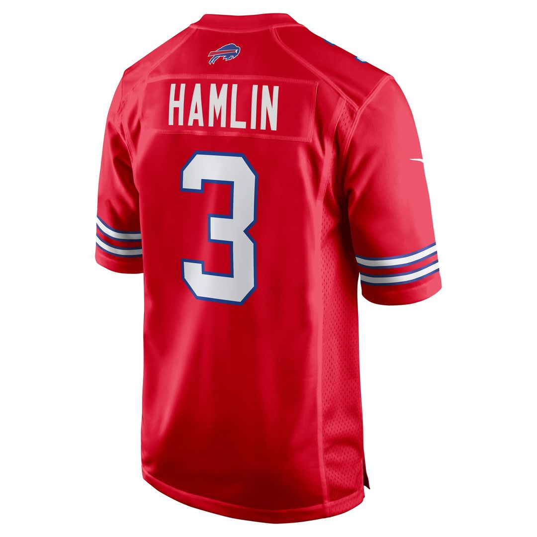 Damar Hamlin Buffalo Bills Nike Red Alternate Game Jersey