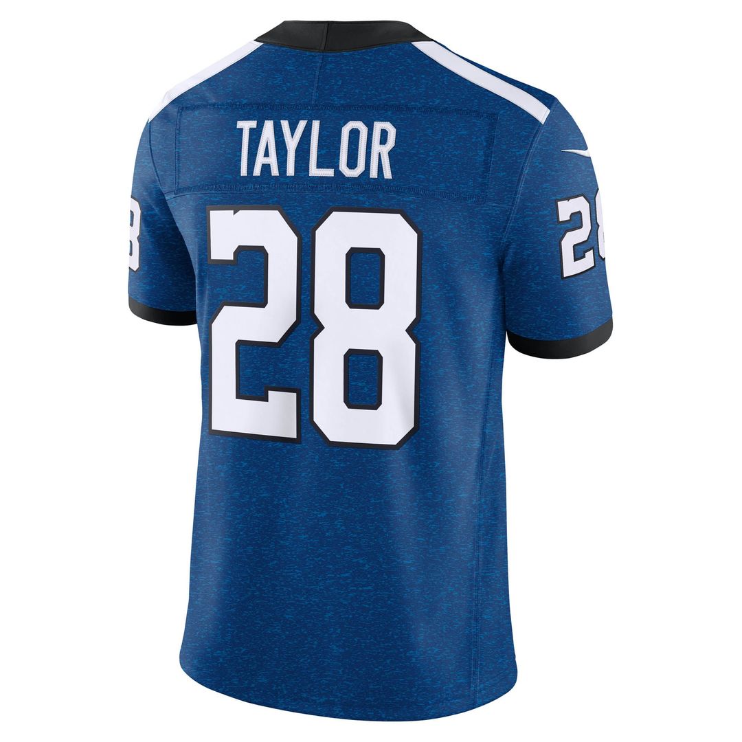 Jonathan Taylor Indianapolis Colts Nike Royal Alternate Indiana Nights Vapor F.U.S.E. Stitched Limited Jersey