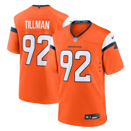 Dondrea Tillman Denver Broncos Nike Orange Team Game Jersey