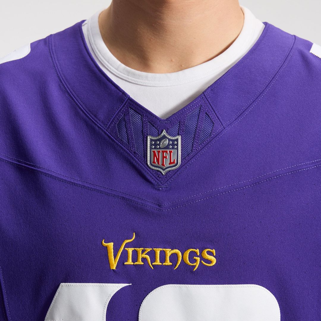 Justin Jefferson Minnesota Vikings Nike Purple Team Vapor F.U.S.E. Elite Jersey