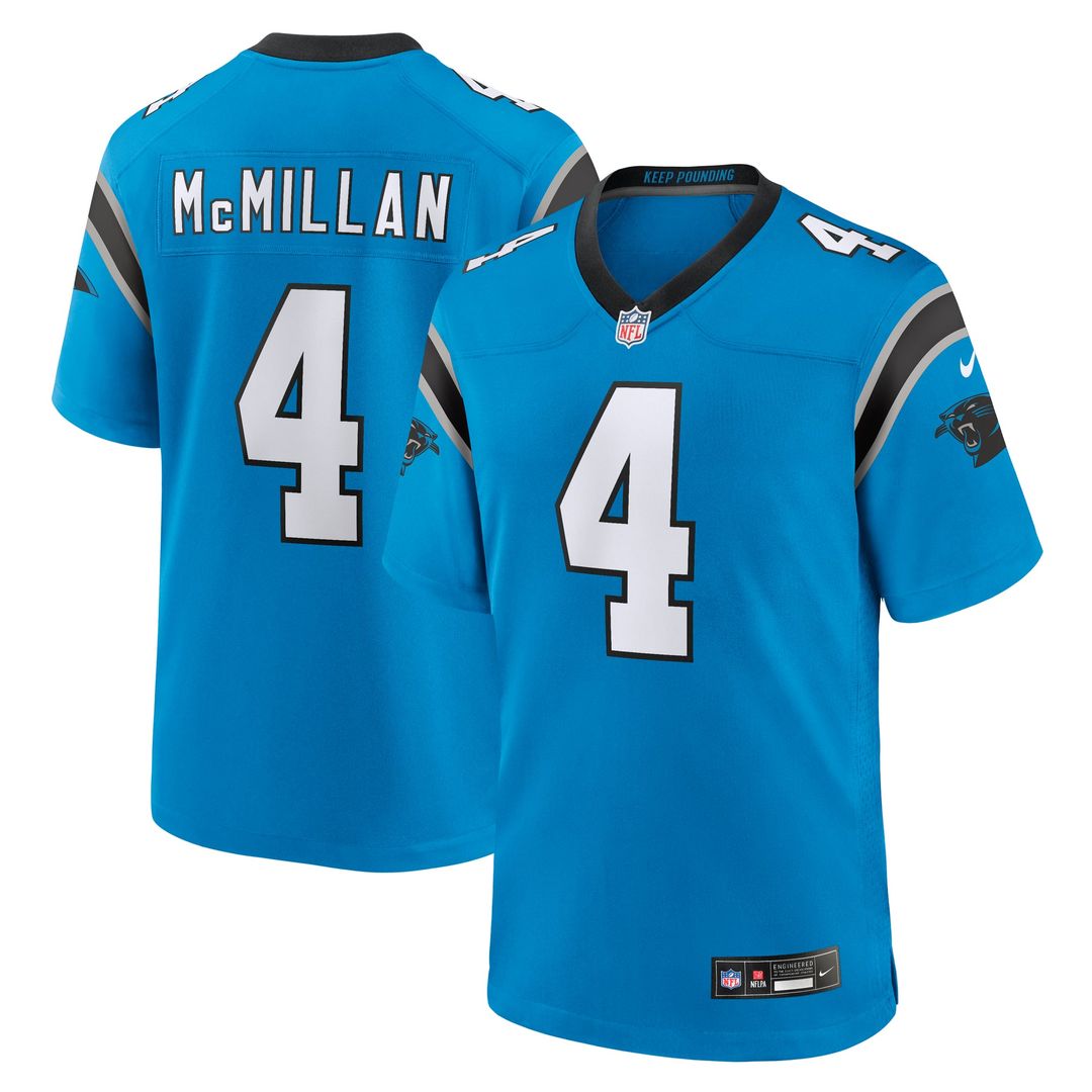Tetairoa McMillan Carolina Panthers Nike Blue Alternate Game Jersey