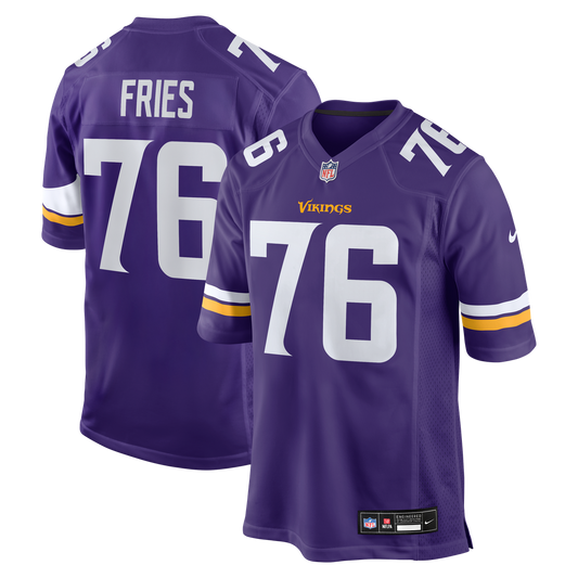 Will Fries Minnesota Vikings Nike Purple Team Game Jersey
