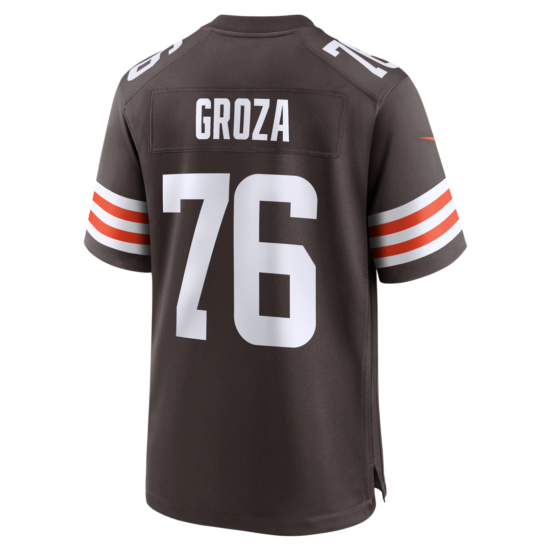Lou Groza Cleveland Browns Nike Brown Game Retired Player Jersey