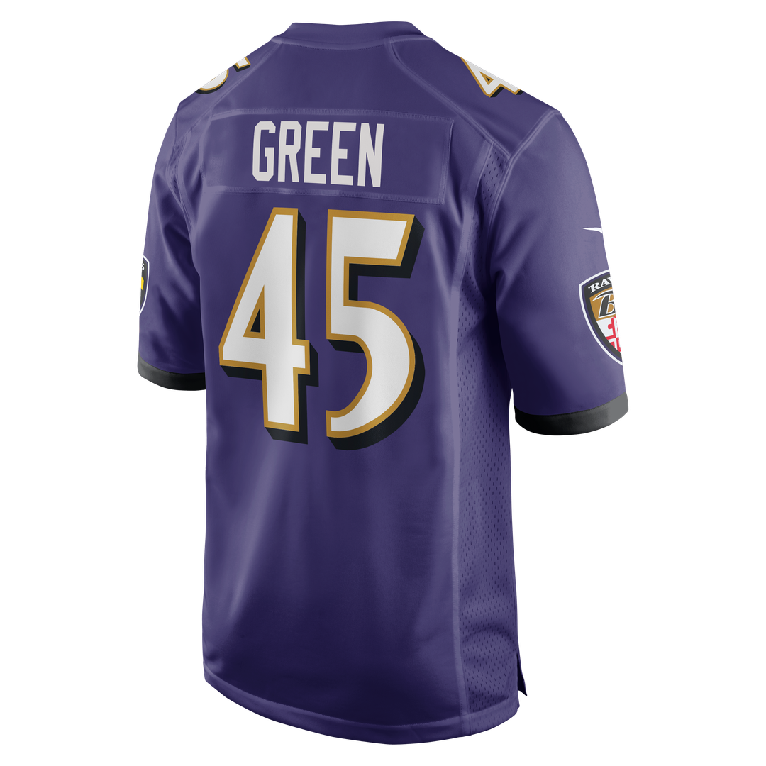Mike Green Baltimore Ravens Nike Purple Team Game Jersey