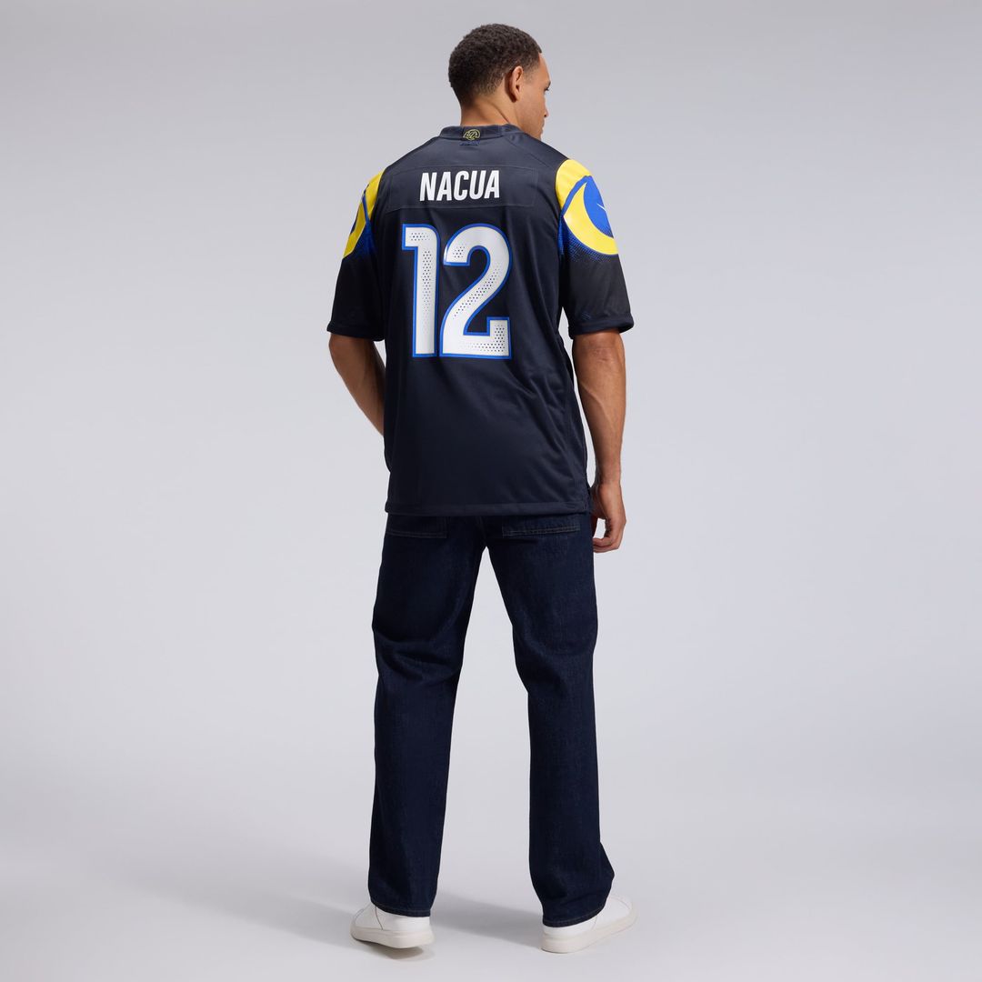 Puka Nacua Los Angeles Rams Nike Dark Blue Rivalries Collection Game Jersey