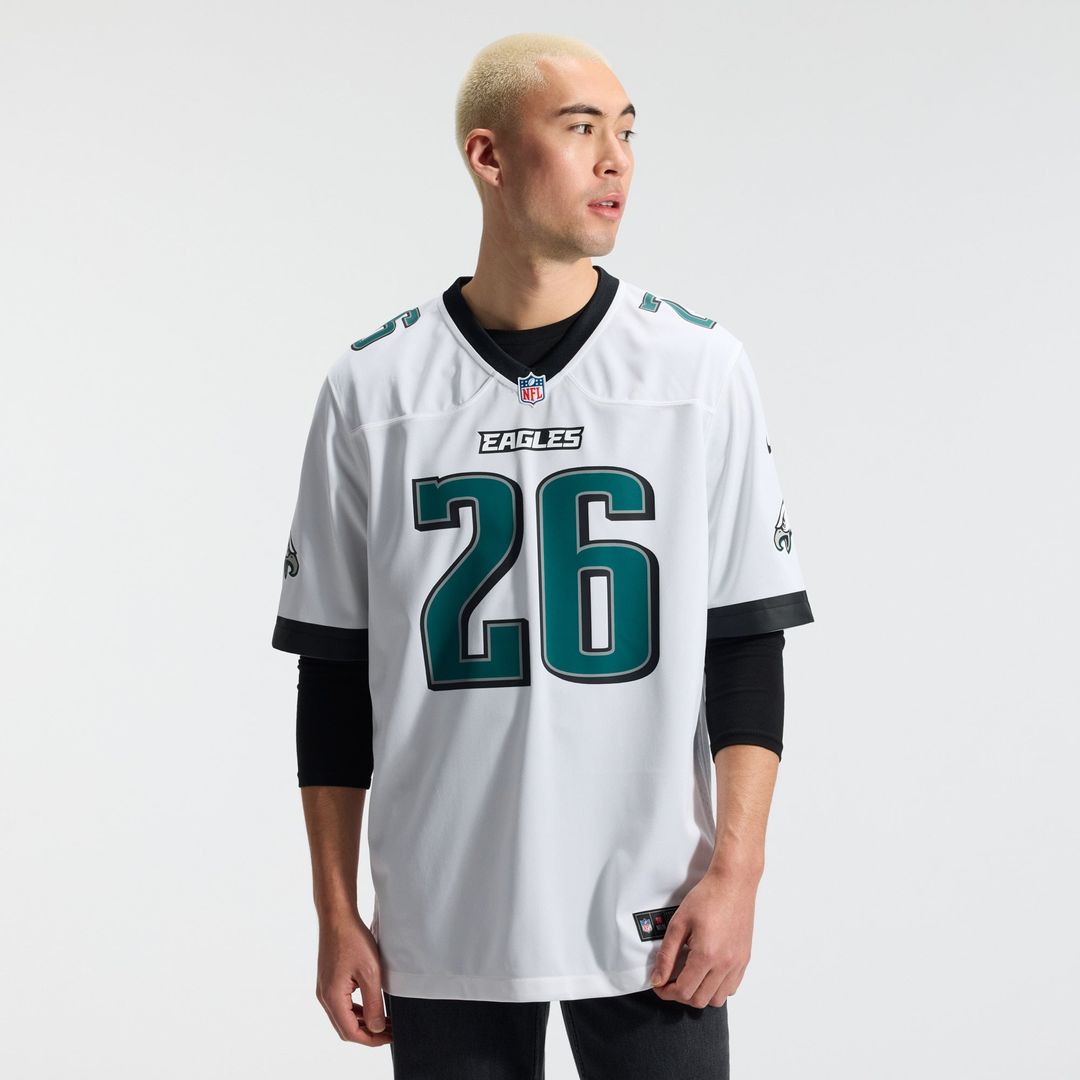 Saquon Barkley Philadelphia Eagles Nike White Game Jersey
