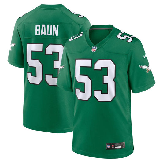 Zack Baun Philadelphia Eagles Nike Kelly Green Alternate Game Jersey