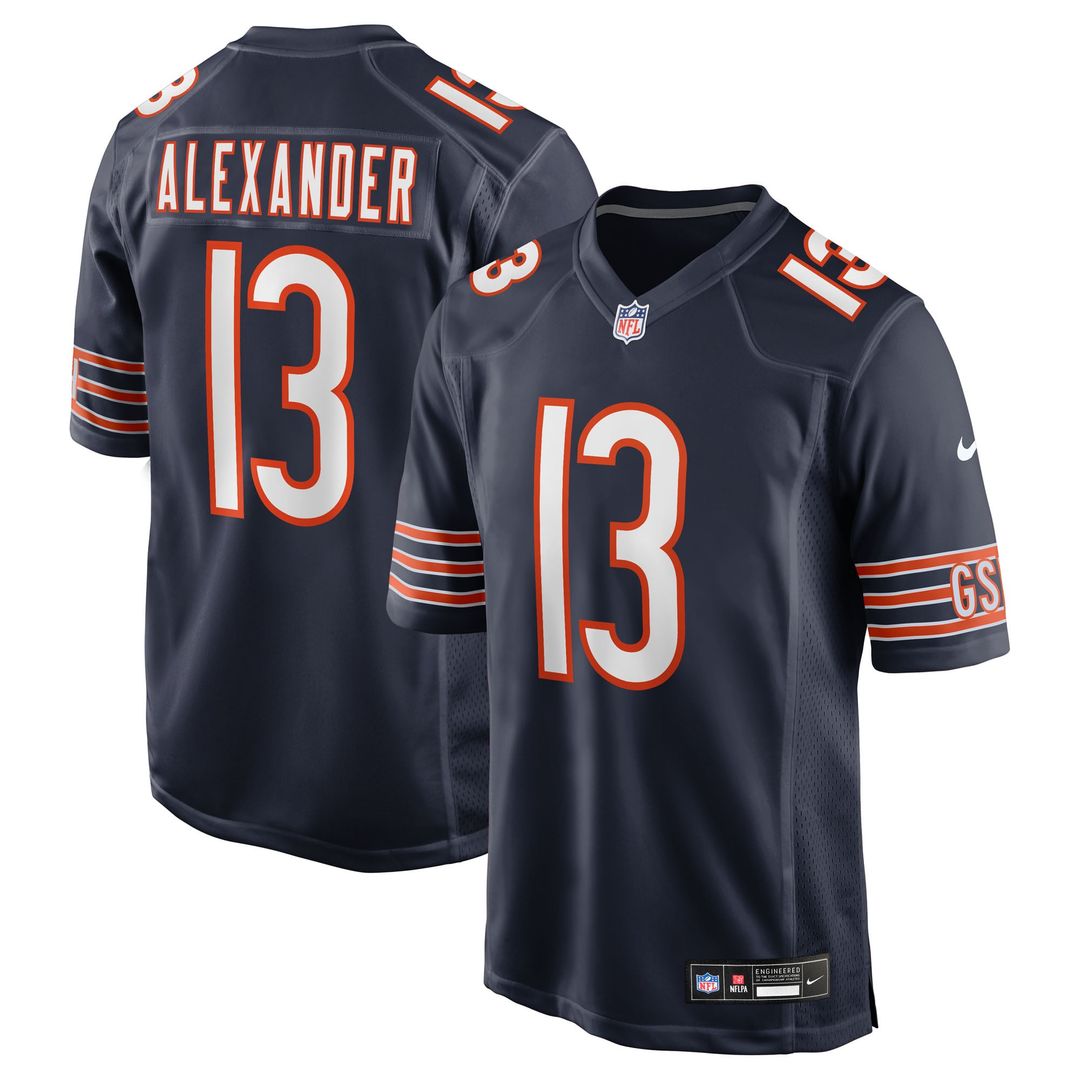 Maurice Alexander Chicago Bears Nike Navy Team Game Jersey